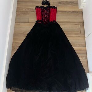 Handmade Custom 3-piece Evening Gown